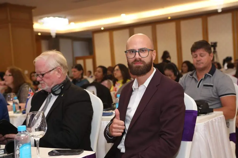 Ross Shemeliak at a conference